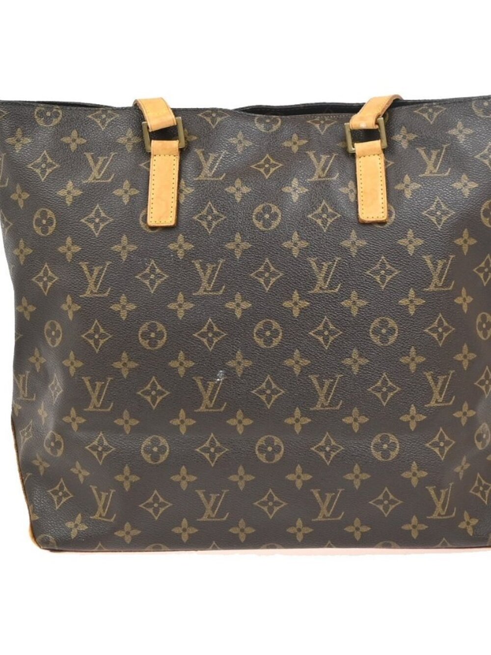 LOUIS VUITTON Cabas Mezzo Shoulder Bag Monogram Leather Brown GHW M51151 77ZA363 - Picture 3 of 15